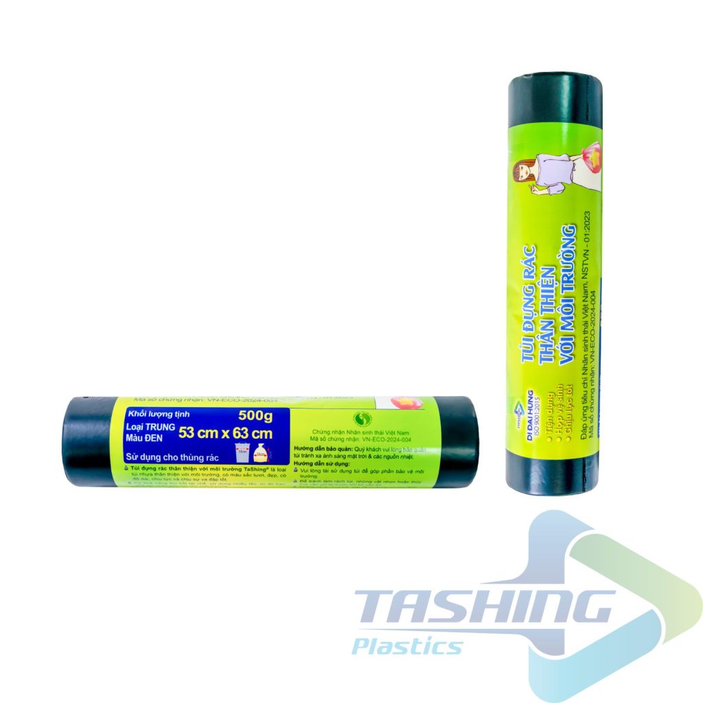 Cuộn túi rác thân thiện môi trường đen
