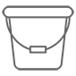 Plastic bucket - Plastic dipper