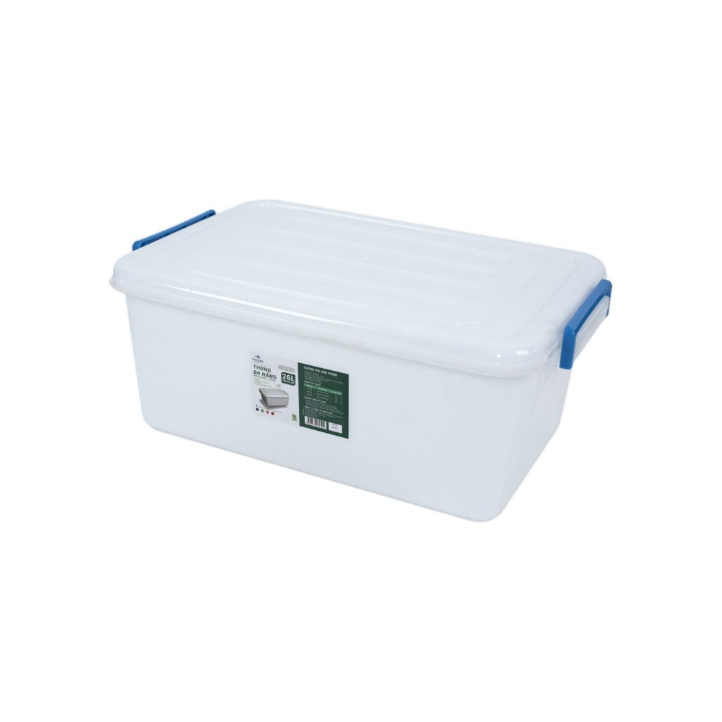 thùng nhựa đa năng 26L (Đục)