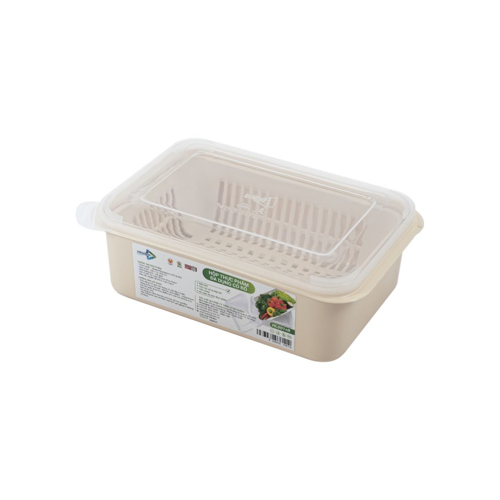 Hộp thực phẩm đa dụng có rổ