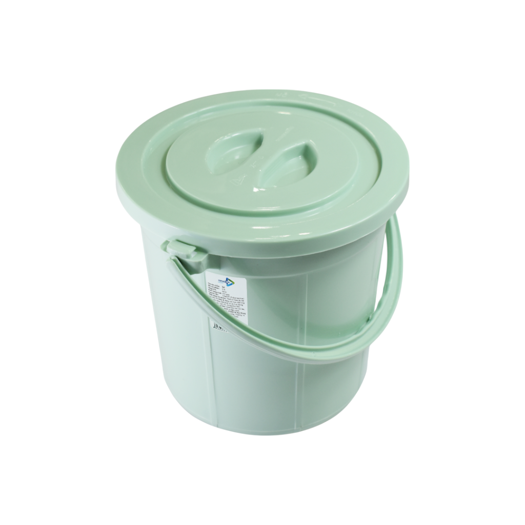 Xô nhựa 12 lít CS có nắp (2)