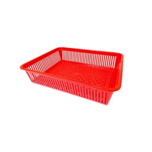 Rổ chữ nhật 35x45 màu đỏ