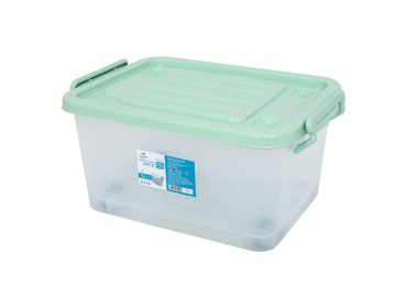 Plastic storage boxes with wheels 15L CS1