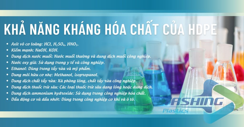 Khả năng kháng hóa chất của HDPE